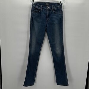Mother Jeans Womens 27 Long Blue High Waisted Rascal Slim Stretch Famous Herione